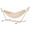 MEGAOFFERTE Amaca da giardino con supporto in acciaio portata 200 Kg colore beige