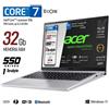 Acer NOTEBOOK ACER ASPIRE, CPU CORE 7 150U 5,4 Ghz, 32GB RAM, 1TB SSD, 15.6 FHD, W11