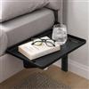 NCTNCX Ripiano da letto da appendere, nero, da appendere al letto, con slot per cavo di ricarica, per divano, tutti gli oggetti laterali come poltrone, circa 32 x 23,5 cm (nero)