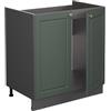 Vicco Mobile lavello cucina Fame-Line, Verde-oro rustico, 80 cm, PL Rovere, per la combinazione con altri moduli della serie Fame-Line