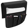 Generico Porta Telecomando Divano | Organizer Per Braccioli, Organizzatore Caramelle Divano Antiscivolo, Organizzatore Portaoggetti Comodino Con 5 Tasche, Organizzatore Telecomando TV Per Riviste, Tablet