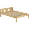 Erst-Holz Solido letto largo 120x200 in Pino massello laccato con doghe rigide 60.38-12