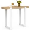 IDMarket - Consolle PHOENIX in legno e bianco