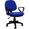 La Silla Española La sedia spagnola Algeciras Sedia da ufficio reclinabile, Poliestere, Blu, 60 x 60 x 90 cm, plastica, girevole;ruote;altezza_regolabile;imbottita