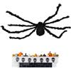 Generico Decorazioni di Halloween ragno gigante,Decorazione di Halloween ragno gigante - Puntelli di ragno enormi finti spaventosi, decorazione di puntelli di ragno spaventoso per decorazioni per la casa streg
