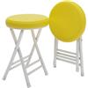 LELELE STORE Sgabello pieghevole portatile 50cm, sedia pieghevole senza schienale, piccola sedia da cucina per la casa, la sala ricreativa, il campeggio, multicolore (Color : Yellow, Size : 50cm/20in)