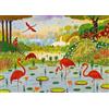Pieces & Peace Pezzi & Pace Puzzle Fenicotteri dei Caraibi - 1000 Teile Puzzle