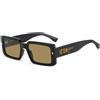 Dsquared2 ICONique DQ 0407 71C - Occhiali da Sole Unisex Acetato Nero Lenti Gialle