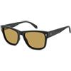 Polaroid PLD 6252/S/X 003 - Occhiali da Sole Polarizzati Uomo Wayfarer Neri Lenti Ocra