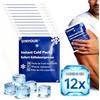 SYNYOUR Ghiaccio Istantaneo Monouso 12 Pezzi, Ghiaccio Secco Istantaneo Busta per Sport Pronto Soccorso Casa Bambini Viaggio Trekking, Instant Ice Cold Pack