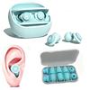 YITONGFU Tappi orecchie dormire,Riutilizzabili super confortevoli per la riduzione del rumore pensati per sonno,con contenitore tappi e10 copriauricolari (rosa)