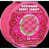 Bomb Cosmetics Spugna 2 in 1 con infusione di sapone per il corpo, esfoliante e idratante, con sapone all'interno di un sorbetto di lampone