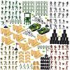 250x Army Action Figures Playset War Building Accessori per regali di festa