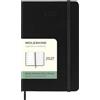 Moleskine Agenda Settimanale 2027, Planner 12 Mesi Con Spazio Per Note, Copertina Rigida e Chiusura Elastica, Formato Pocket 9x14 cm, Colore Nero