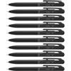 Pentel BXA107A-A Calme - Penna a sfera, suono a scatto, impugnatura in pelle, ricaricabile, sfera 0,7 mm = spessore del tratto 0,35 mm, inchiostro nero, 1 pezzo