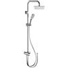Remer - Colonna Doccia Moderna con soffione Quadrato Ultra Piatto - 330X8CPUFD20NRA