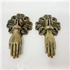 Knobs By Blossom Coppia di pomelli in stile vittoriano per cassetti, stile vintage, in ferro, stile francese, per porta dell'armadio, maniglia per porta (ottone antico)