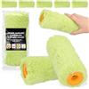 Instalguru 5x Rullo Di Vernice 18 cm Rullo Di Ricambio Lungo Pelo Vernice Lacca Mobili Pareti Ristrutturazione Accessori Robusto Antigoccia Antischizzi Interni Ed Esterni