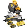 DeWALT Sega a pannello a batteria DCS781X2, troncatrice con diametro di 305 mm, elevata capacità di taglio, 54 V