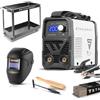 STAHLWERK Saldatrice ad elettrodo ARC 200 MD - Set completo con carrello - MMA fino a 200 A, uso flessibile senza gas, compatta & leggera, Smart Cooling, Hotstart