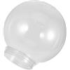 KAILIKETIY Paralume a Globo Rotondo in Acrilico Trasparente Diametro 25 Cm con Apertura 12 Cm, Coprilampada per Esterni da Parete e Giardino, Sostituzione per Lampade a Sospensione e