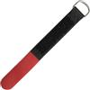 Lumonic 10 Pezzo Fascette in Hook + Loop nero/rosso | 300x20mm | incrociato | Robusto occhiello in metallo, hook + look per cavi riutilizzabile più volte | Semplice gestione e organizzazione dei cav
