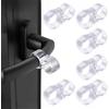 INCNMAD Fermaporte per Maniglie 6 Pezzi Trasparente Fermaporta Maniglia Proteggi Maniglie Porte Interne Ferma Porta da Pavimento Protezione Per Finestre (Stile 2)