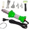 Seababyhouse 1600W Pistola di Plastica Saldatura, Pistola di Saldatura Termico Saldatore di Plastica Saldatore Ad Aria Calda Barra Hot Air Saldatore Gun, con Ugelli di Saldatura Rapida, con Luce LED