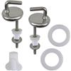 Generico Set di cerniere del coperchio del gabinetto, cerniere dei sedili del water,Kit di fissaggio del sedile del bagno standard | Kit di riparazione del design ponderato per luoghi pubblici, hotel, scuole e
