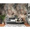 fsdgdf Photo Wallpaper 3D geometric tropical plant leaves Non-woven wallpaper Living Room Bedroom Tapestry Poster Wall Decor 450CM(W)*315CM(H)