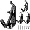 QWORK® Set 4 cuscinetti di bloccaggio in metallo, porta pala, porta vanga, porta ascia, accessori fuoristrada per portapacchi e binari aerei