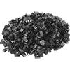 Asuinxurr 1000 StüCk 1/4 Nylon Nero Tipo R Cavi Morsetti per il Morsetti per Cavi Elettrici in Interno ed Esterno