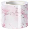 VisitRyl Bordo Adesivo Per Carta Da Parati 5cm X 500cm, Rimovibili Bordi Per Carta Da Parati Autoadesivi, Bordo Per Carta Da Parati Per Cucina Bagno Marmo Rosso