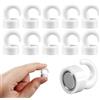 NogmeTaa Mini magneti forti con gancio per ufficio, aula, nave da crociera e cucina, simpatici ganci magnetici al neodimio per frigorifero, 30 pezzi per confezione (bianco)