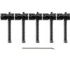 Musiclily Pro 18mm Sellette in Acciaio per Basso Elettrico 5 Corde tipo Jazz/Precision Bass, Nero (Set di 5)