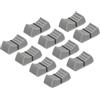 QUARKZMAN 10pz Potenziometro a Scorrimento 8x1,2mm/0,31x0,05 pollici Grigio | Lineare, in Plastica, con Manopola Piatta, per Potenziometro Chitarra Console Volume Basso Inserto Albero
