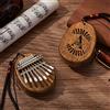 VEELU Kalimba 8 tasti con nome e testo personalizzati, mini pianoforte marimba thumb piano strumenti musicali in legno portatili regalo di Natale per principianti (Lettere e Nome 1)