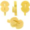 ITRHJTGP Sordina in gomma per esercitarsi Confezione da 4 sordine in gomma for esercitazione del violino for riduttore audio portatile for violini 4/4 3/4 1/2 Per esercitarsi(4-4-Yellow - 4pcs)