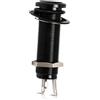 HERCHR Jack Stereo in Metallo per Chitarra, 1/4 6.35mm Ottone Mono Chitarra Cilindro Presa Jack Uscita Ingresso Cilindro con 3 Pin Stereo Chitarra Basso Uscita Jack Spina(nero)