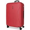 Roll Road Formentera Valigia Grande Bordeaux 52x75x27 cm Rigido ABS Lucchetto a Combinazione Integrato 97L 4.3 kg 4 Doppie Ruote