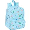 safta Prescolastico - Zaino per bambini, adattabile al carrello, facile da pulire, ideale per bambini di diverse età, comodo e versatile, qualità e resistenza, 22 x 10 x 27 cm, blu, M, Casual