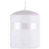 DONAU HOME Candela a colonna Milo/paraffina, 70 x 90 mm, perla bianca, per decorazione, 40 ore di durata
