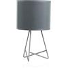 Paulmann Pauleen 48000 Tavolo Shiny Star Max. 20W E14 Lampada da Comodino Grigio 230V Metallo/Tessuto Senza Lampadina