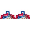 Vileda 3Action Scopa per Interni, con 3 Diverse Setole, Scopa Cattura polvere, Morbida, per Angoli, Rosso/Grigio, 28 x 14 x 4 cm, Raccoglie Tutti i Tipi di Sporco (Confezione da 2)
