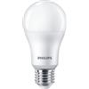 Philips LED E27, confezione da 2 lampadine, equivalente a 100 W, lampadine LED smerigliate, Plastica, Luce Bianca Naturale 4000K, LED a risparmio energetico con lunga durata