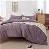 ROSGONIA Set copripiumino per letto queen size, 3 pezzi (1 trapunta boho e 2 federe), biancheria da letto leggera per tutte le stagioni