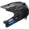 ABUS YouDrop FF - Casco integrale per mountain bike, per bambini e ragazzi, con mentoniera rimovibile, taglia S, colore: nero