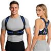 AYBUY Correttore Postura Uomo Donna, Fascia Posturale Spalle e Schiena Traspirante Regolabile, Busto Correttore Posturale Regolabile, Raddrizza Spalle Schiena Dritta, nero, L