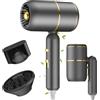 Oskuglin Asciugacapelli Professionale Ionico 2000W Pieghevole | 2 Velocità 3 Temperature + Aria Fredda | Diffusore & Concentratore per Ricci e Lisci - Phon da Viaggio Leggero