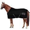 Horses, Coperta Invernale Heavy per Cavallo 500gr, Imbottita, Morbida, Comoda, Ideale per Box, Resistente, con Bordi Rinforzati in Nylon, Nero 155 cm